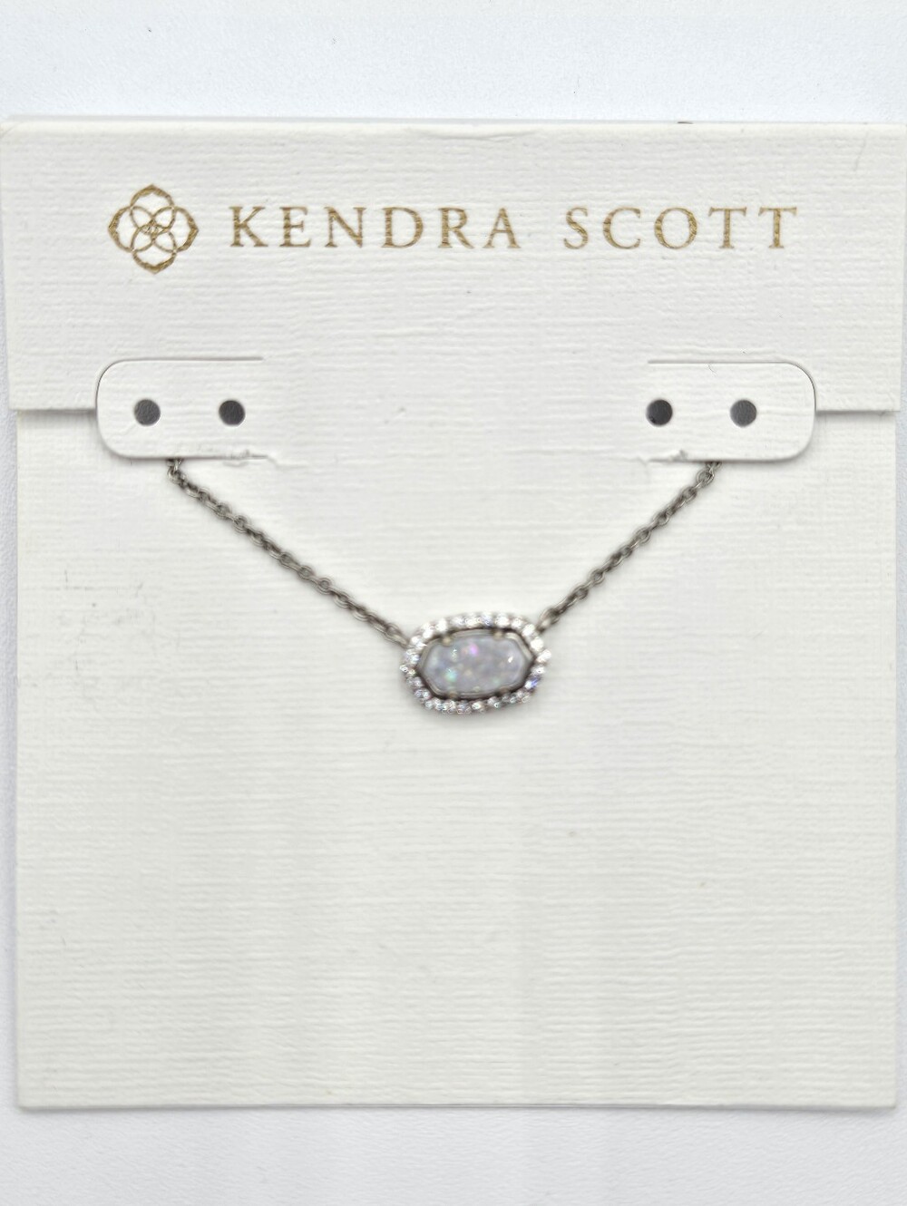 KENDRA SCOTT NWT Mini Elisa Silver Plated Necklaci